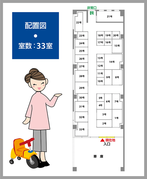 静岡馬渕店　案内図