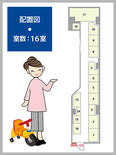 トランクルーム国立駅前2号案内図店