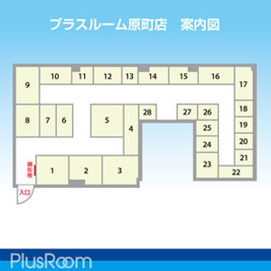 トランクルーム仙台原町店　案内図