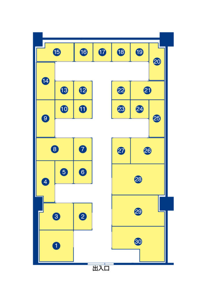 トランクルーム広島中広町2丁目店案内図