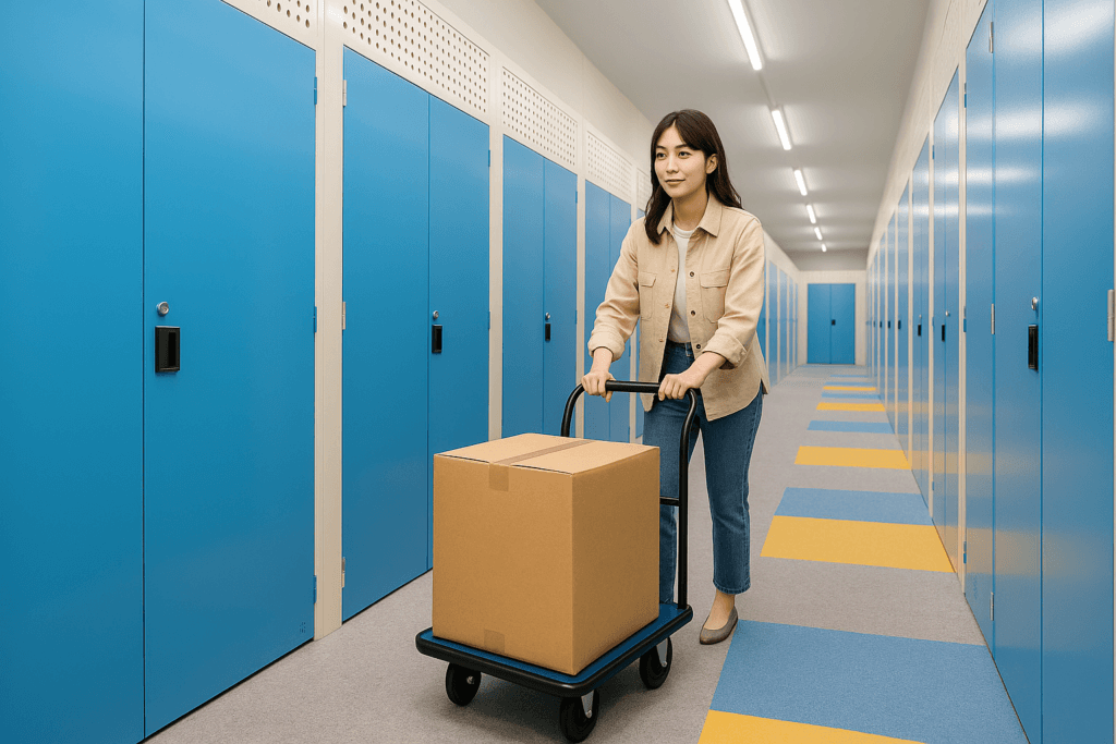 女性でも安心して搬入ができます