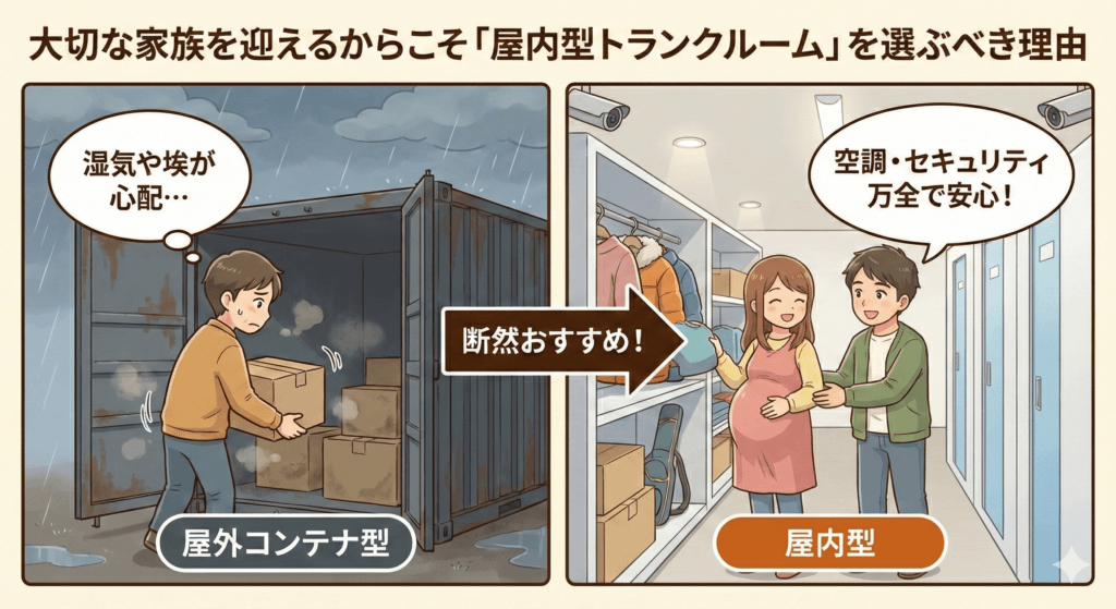 大切なかぞくを迎えるからこそ屋内型を選ぶべき