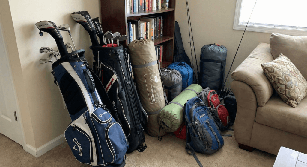 趣味の道具の置き場がない