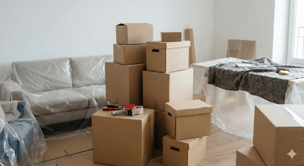 引っ越しの際に一時保管場所に困っている