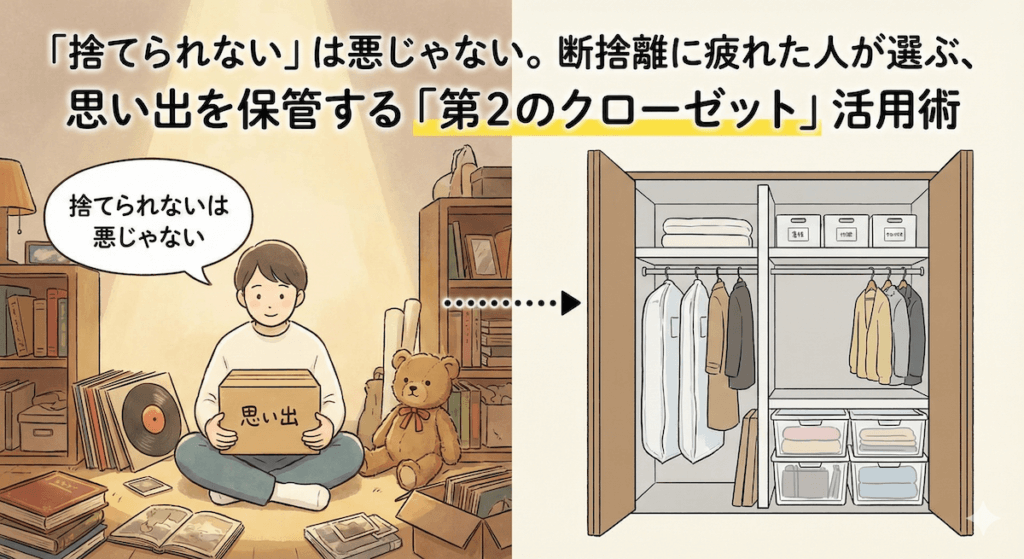 思い出を保管する第二のクローゼット活用術