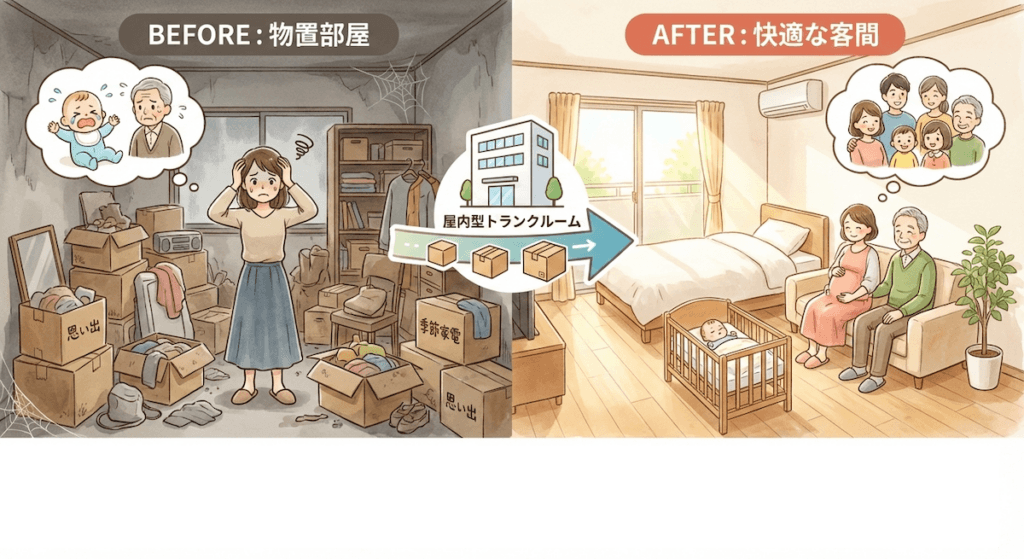 トランクルームで快適な自宅を実現
