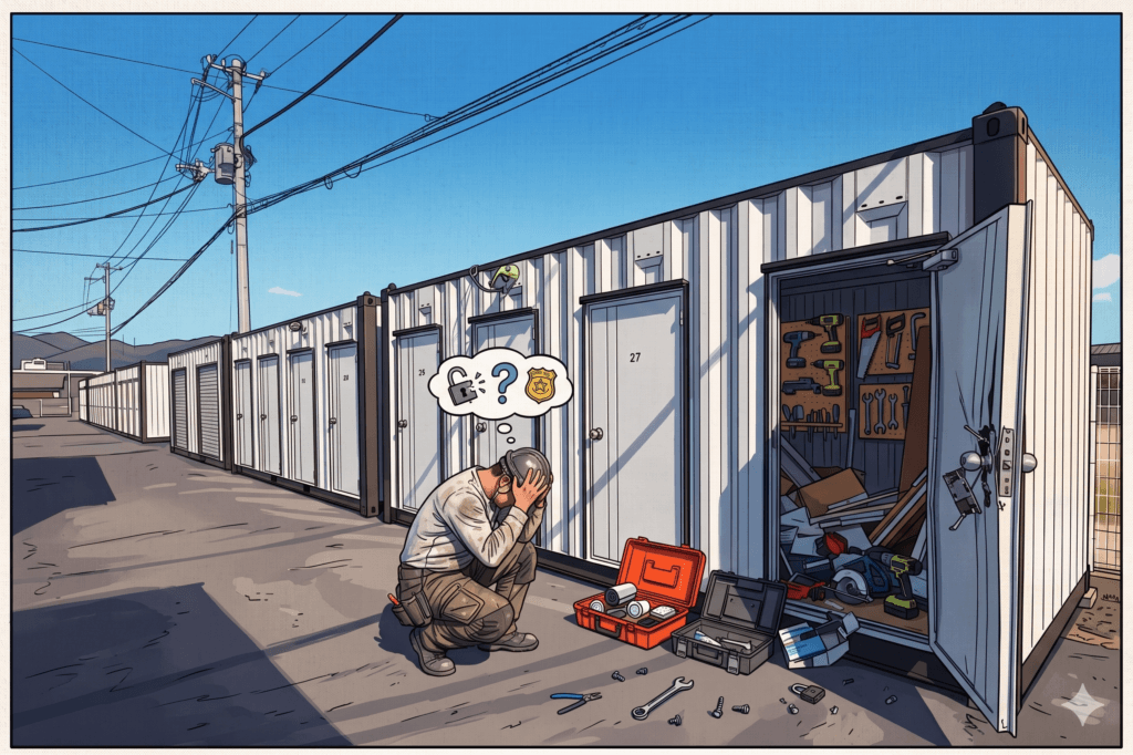 コンテナは盗難が心配