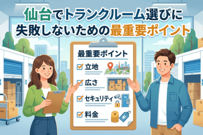 仙台で車出し入れスムーズなトランクルーム選び！快適収納の秘訣