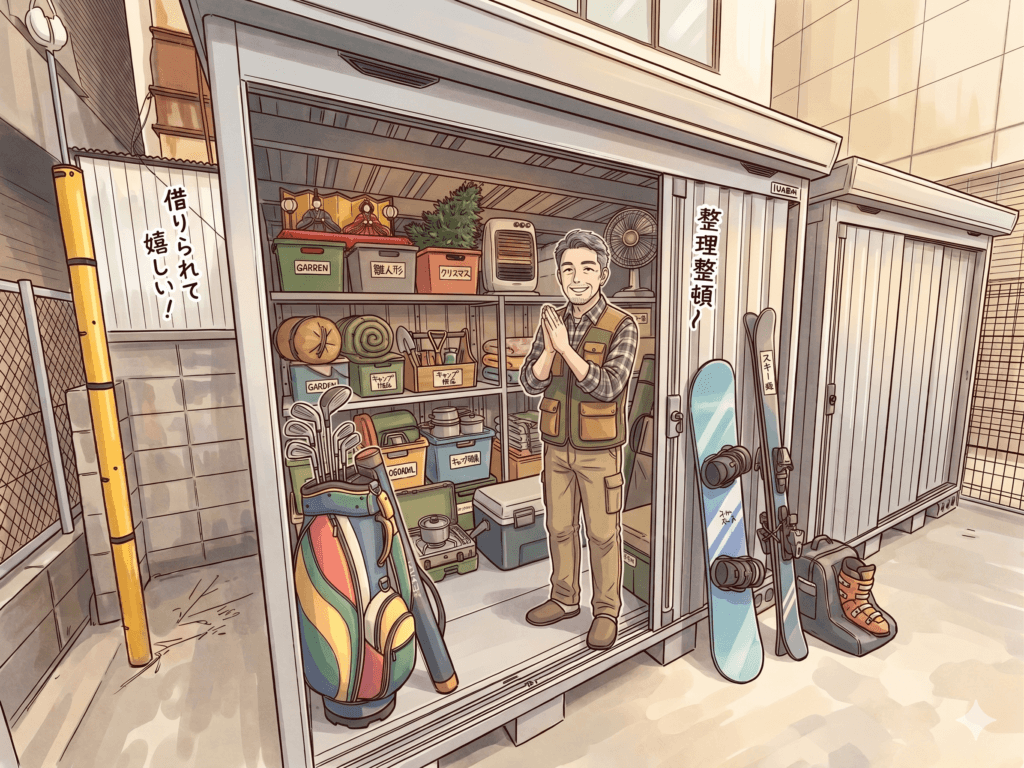 季節の品物を整理整頓できるトランクルーム