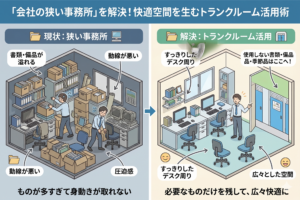 事務所が狭い解決方法はトランクルーム